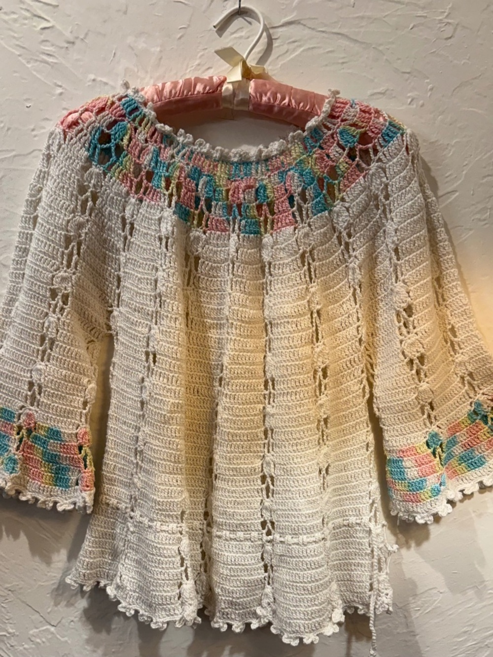 Hand crochet top